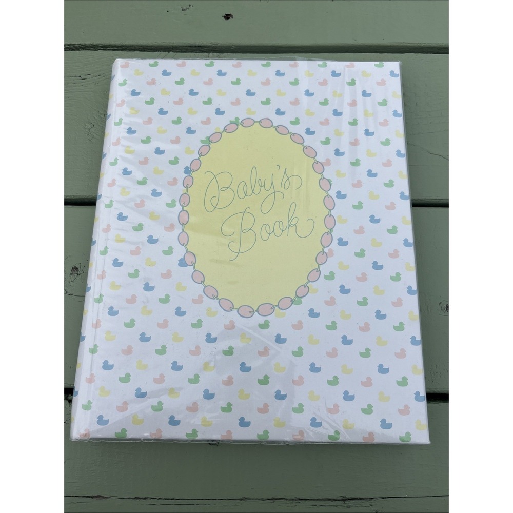Vintage Hallmark Baby Book Ducks Pastel NEW